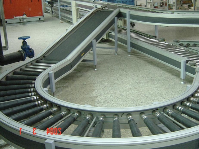 滾柱輸送機(jī)，滾道輸送機(jī)實(shí)例圖
